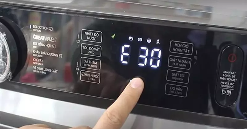 Máy giặt Electrolux lỗi E30