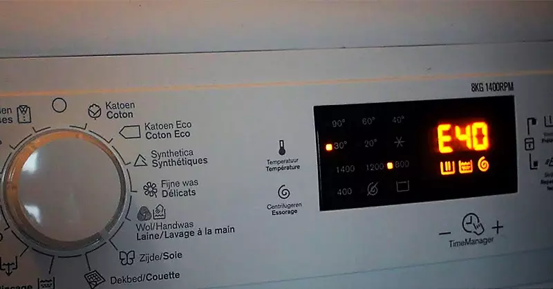 Máy giặt Electrolux lỗi E40