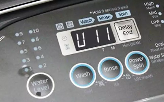 Máy giặt Panasonic lỗi U11