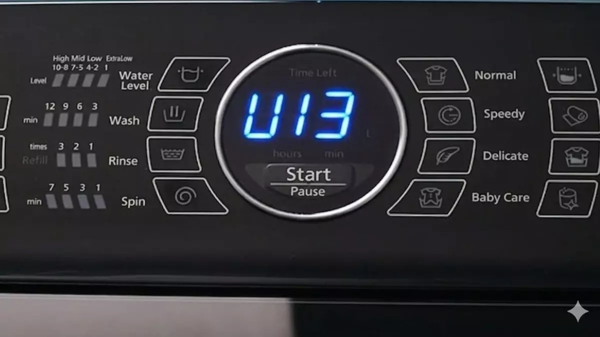 Máy giặt Panasonic lỗi U13